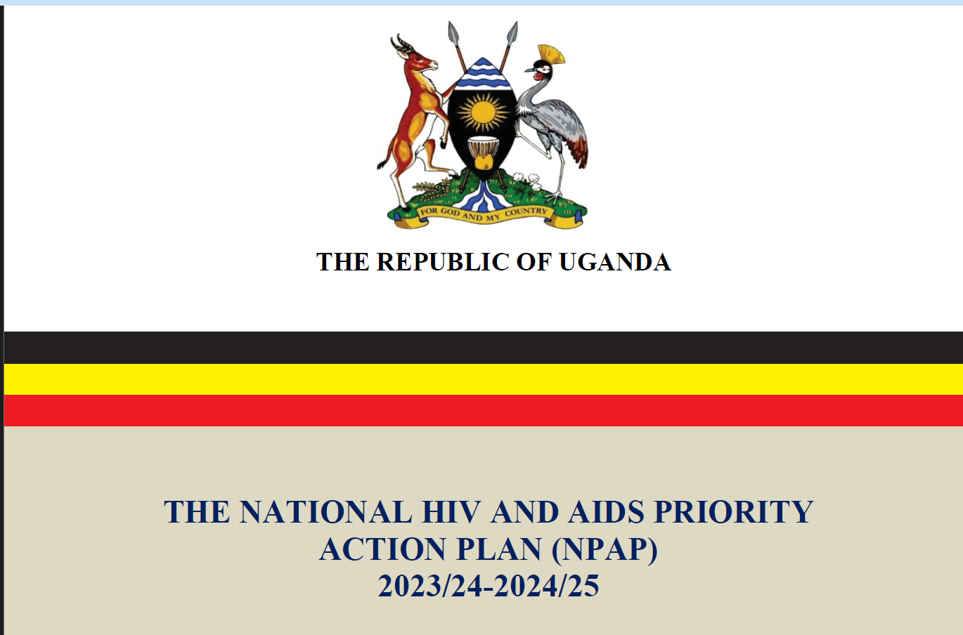 THE NATIONAL HIV AND AIDS PRIORITY ACTION PLAN (NPAP) 2023/24-2024/25 [NPAP]