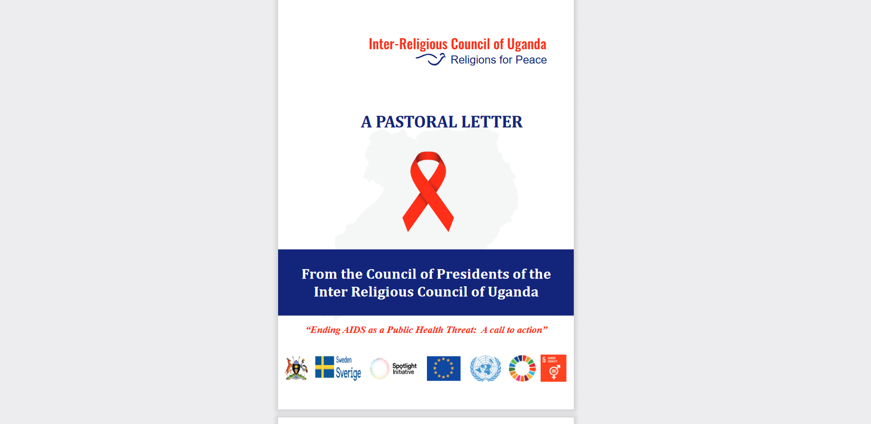 PASTORAL LETTER